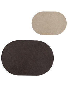 Салфетка сервировочная pool, 30х45 см, коричневая/бежевая