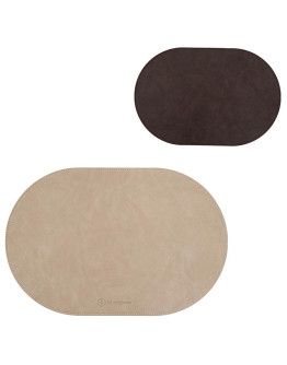 Салфетка сервировочная pool, 30х45 см, коричневая/бежевая