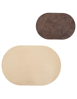 Салфетка сервировочная pool, 30х45 см, коричневая/золотистый металлик