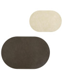 Салфетка сервировочная pool, 30х45 см, темно-коричневая/молочная