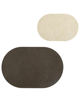 Салфетка сервировочная pool, 30х45 см, темно-коричневая/молочная