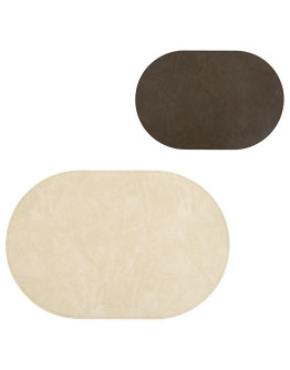 Салфетка сервировочная pool, 30х45 см, темно-коричневая/молочная