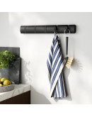 Вешалка настенная flip, 50,8 см, 5 крючков, черная
