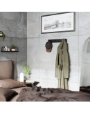 Вешалка настенная flip, 50,8 см, 5 крючков, черная