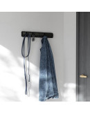 Вешалка настенная flip, 50,8 см, 5 крючков, черная