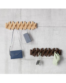 Вешалка настенная picket, 61 см, 8 крючков, натуральное дерево