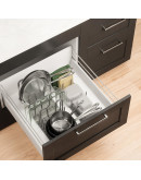 Органайзер для посуды и столовых приборов peggy, 20х55 см, серый