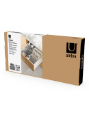 Органайзер для посуды и столовых приборов peggy, 20х55 см, серый