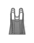 Органайзер для посуды и столовых приборов peggy, 20х55 см, серый