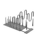 Органайзер для посуды и столовых приборов peggy, 20х55 см, серый