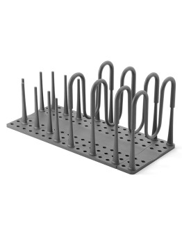 Органайзер для посуды и столовых приборов peggy, 20х55 см, серый