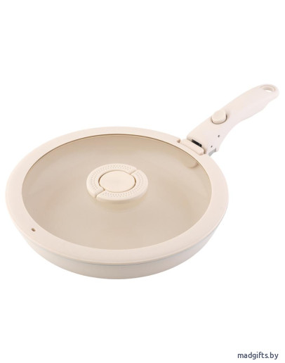 Сковорода с крышкой и съемной ручкой smart ceramic, D26 см Сковорода с крышкой и съемной ручкой smart ceramic, D26 см