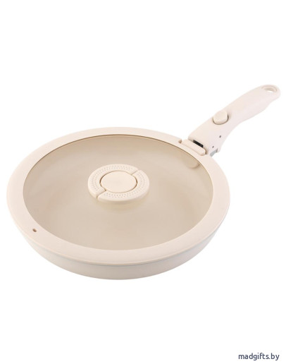 Сковорода с крышкой и съемной ручкой smart ceramic, D28 см Сковорода с крышкой и съемной ручкой smart ceramic, D28 см