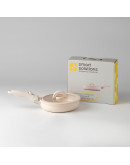 Сковорода с крышкой и съемной ручкой smart ceramic, D20 см