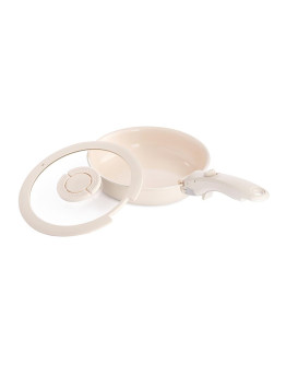 Сковорода с крышкой и съемной ручкой smart ceramic, D20 см