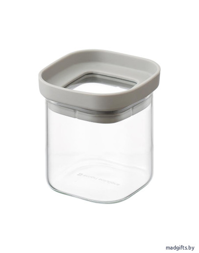 Банка для специй vacuum glass, 120 мл, светло-серая