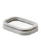 Банка для хранения прямоугольная vacuum glass, 1,5 л, светло-серая