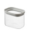 Банка для хранения прямоугольная vacuum glass, 500 мл, светло-серая