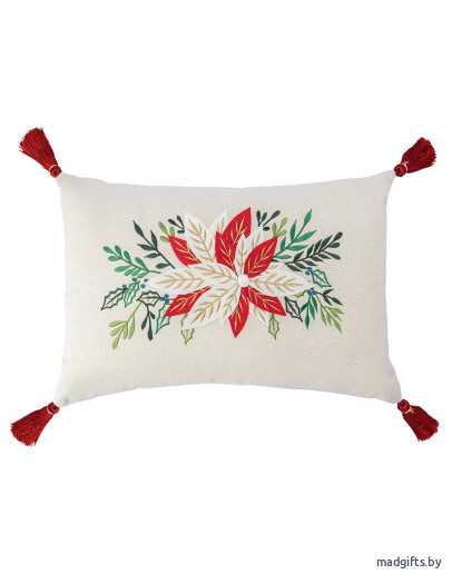 Подушка декоративная Зимний цветок из коллекции new year essential, 30x45см
