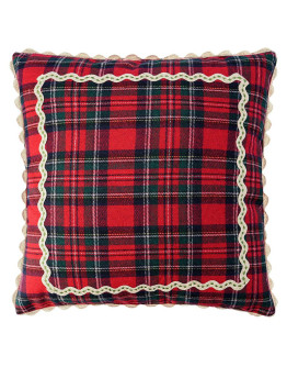Подушка декоративная Шотландская клетка из коллекции new year essential, 45x45см