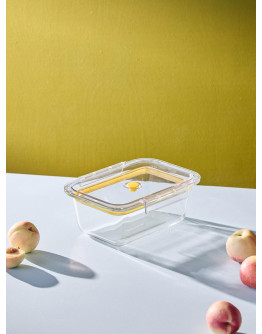 Контейнер для запекания и хранения click glass с крышкой, 1150 мл