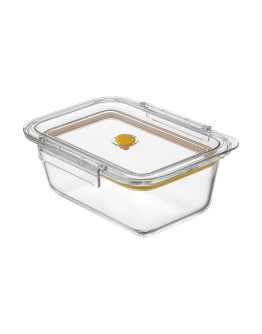 Контейнер для запекания и хранения click glass с крышкой, 1150 мл