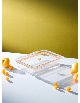 Контейнер для запекания и хранения click glass с крышкой, 2,4 л