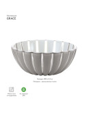 Салатница grace 20 см серая