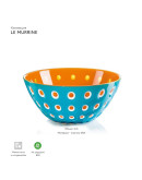 Салатница le murrine 25 см бирюзовая