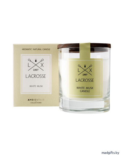 Свеча ароматическая в стекле «Белый мускус»