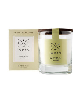 Свеча ароматическая lacrosse, white musk, 40 ч