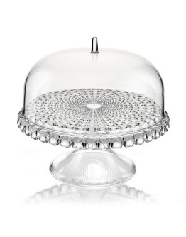 Блюдо для торта с крышкой tiffany, D30 см, прозрачное