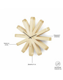 Часы настенные ribbon дерево