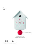 Часы с кукушкой qq белые