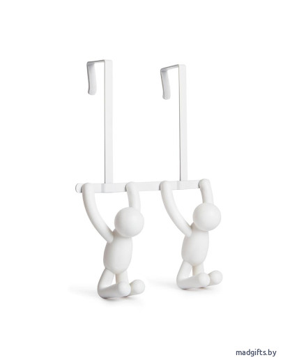 Вешалки: Вешалка надверная buddy белая Вешалка надверная buddy белая