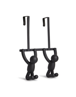 Вешалка надверная buddy, 21,6 см, черная, 2 крючка