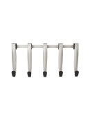 Вешалка надверная schnook 5 крючков черная-никель