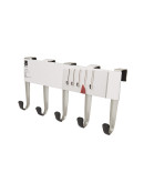 Вешалка надверная schnook 5 крючков черная-никель