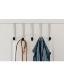 Вешалка надверная schnook 5 крючков черная-никель