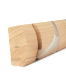 Вешалка настенная горизонтальная flip 8 крючков натуральное дерево