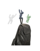 Вешалки: Вешалки-крючки buddy 3 шт. разноцветные мятные Вешалки-крючки buddy 3 шт. разноцветные мятные