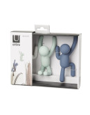 Вешалки: Вешалки-крючки buddy 3 шт. разноцветные мятные Вешалки-крючки buddy 3 шт. разноцветные мятные