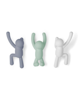 Набор крючков buddy, серый, 3 шт.