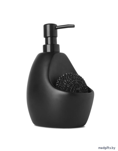 Диспенсер для мыла с подставкой для губки joey черный