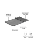 Коврик для сушки udry mini тёмно-серый