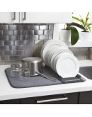 Коврик для сушки посуды udry тёмно-серый