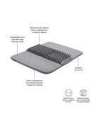 Коврик для сушки посуды udry тёмно-серый