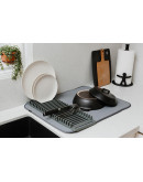 Коврик для сушки посуды udry тёмно-серый