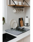 Коврик для сушки посуды udry тёмно-серый