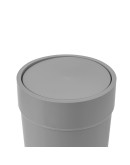 Контейнер мусорный touch с крышкой серый